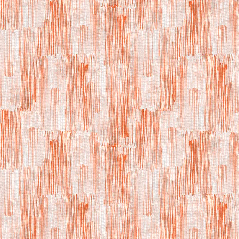 Orange Stroke of Genius Cotton Wideback Fabric per yard