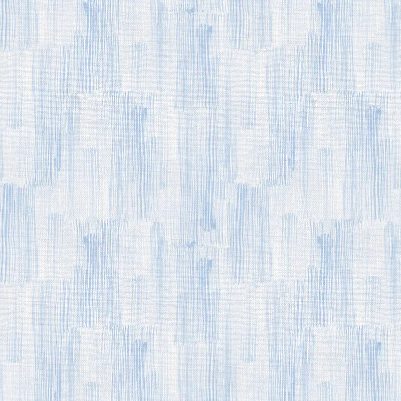 Blue Stroke of Genius Powder Blue Cotton Wideback Fabric per yard