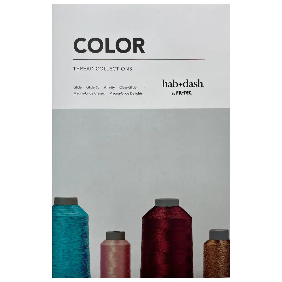 Hab+Dash Polyester Thread Color Card (Glide) - Linda's Electric Quilters