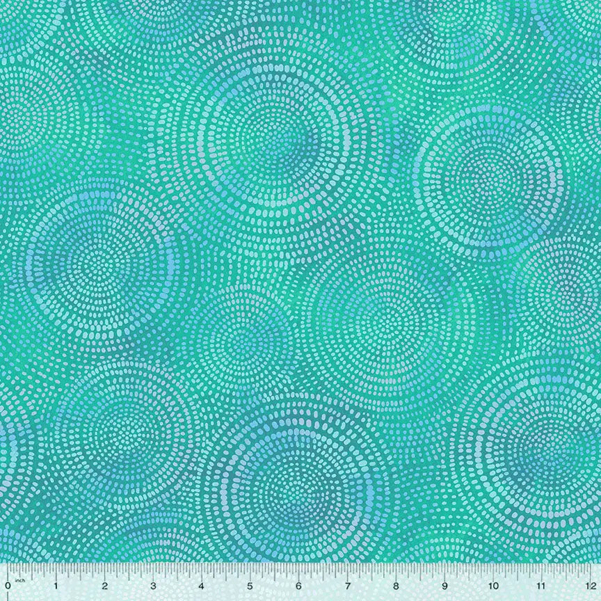Blue Cyan Radiance Wideback Cotton Fabric Per Yard - Linda's Electric Quilters