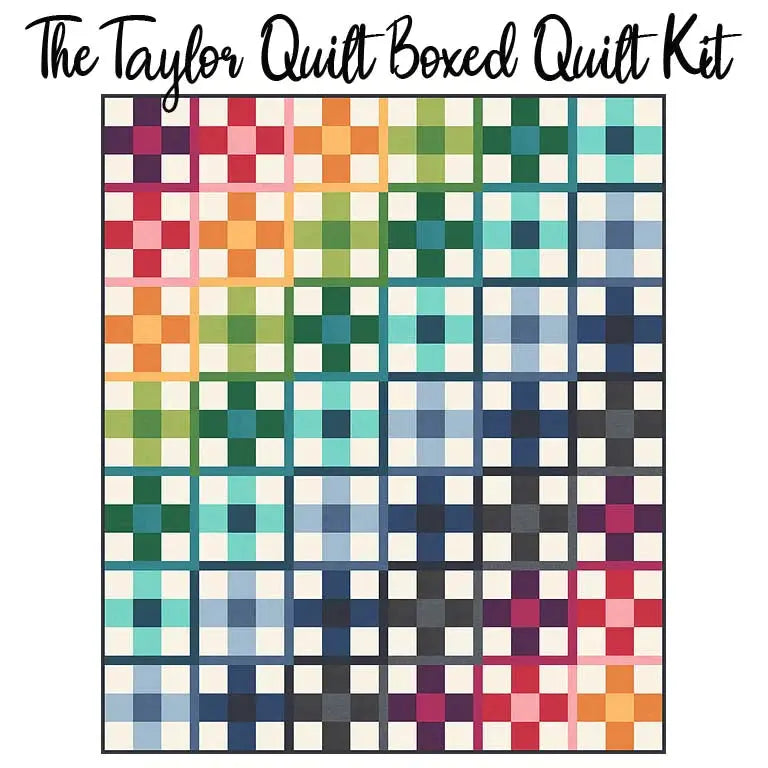 The Taylor Quilt Boxed Kit with Moda Crossweave Fabric - Linda's Electric Quilters