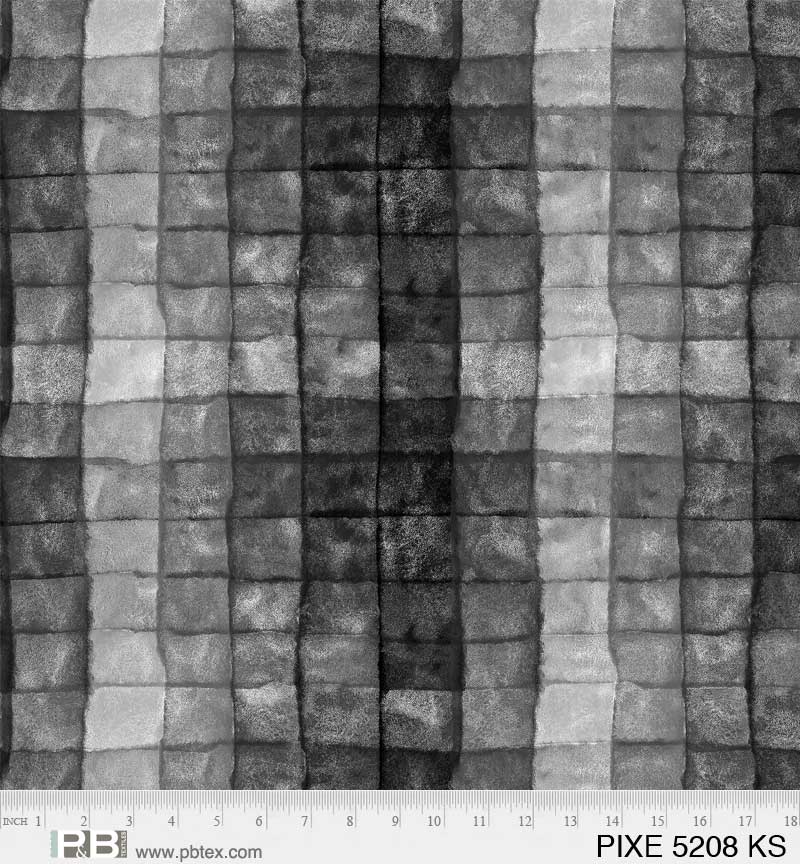 Black Pixels Cotton Wideback Fabric per yard - Linda's Electric Quilters