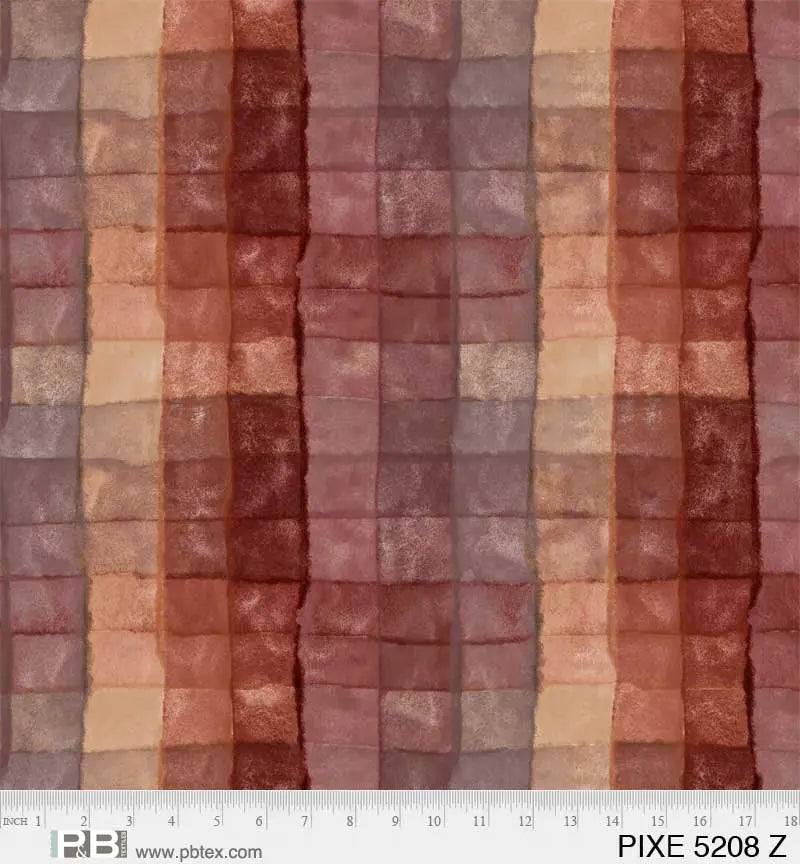 Brown Pixels Cotton Wideback Fabric per yard - Linda's Electric Quilters