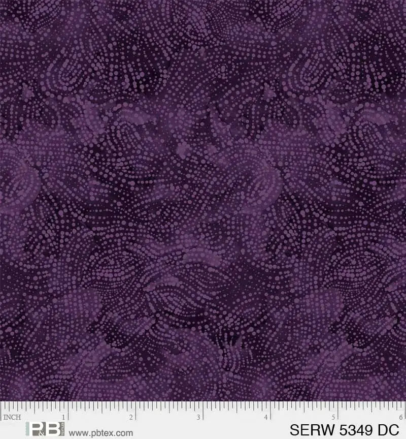 Purple Plum Serenity Cotton Wideback Fabric per yard
