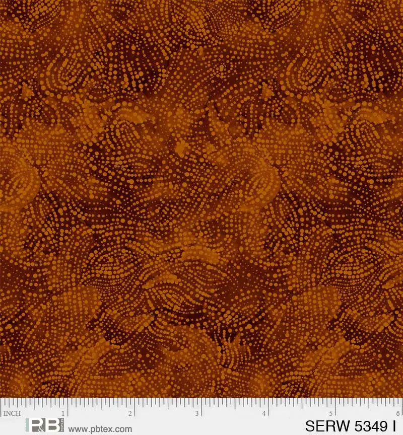 Orange Rust Serenity Cotton Wideback Fabric per yard