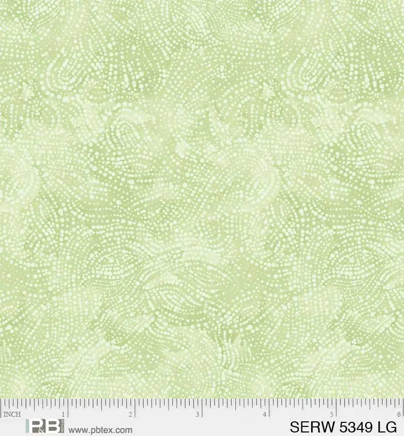 Green Pistachio Serenity Cotton Wideback Fabric ( 1 7/8 yard pack ) - Linda's Electric Quilters