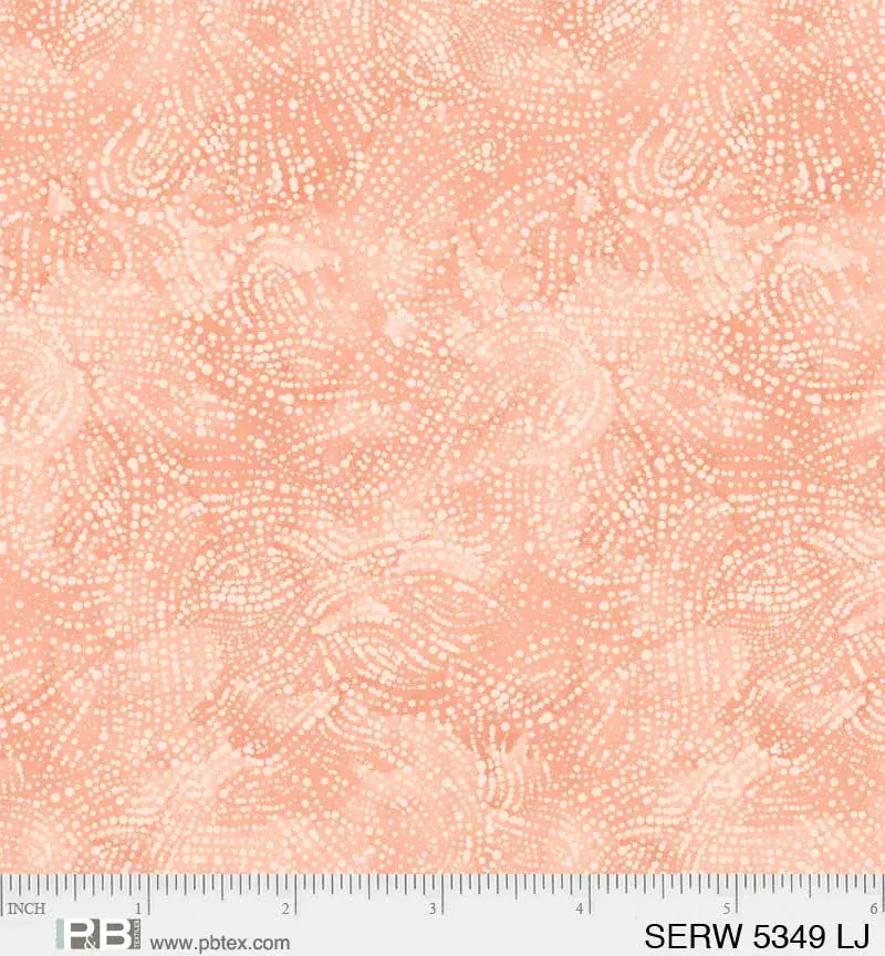 Orange Peach Serenity Cotton Wideback Fabric per yard - Linda's Electric Quilters
