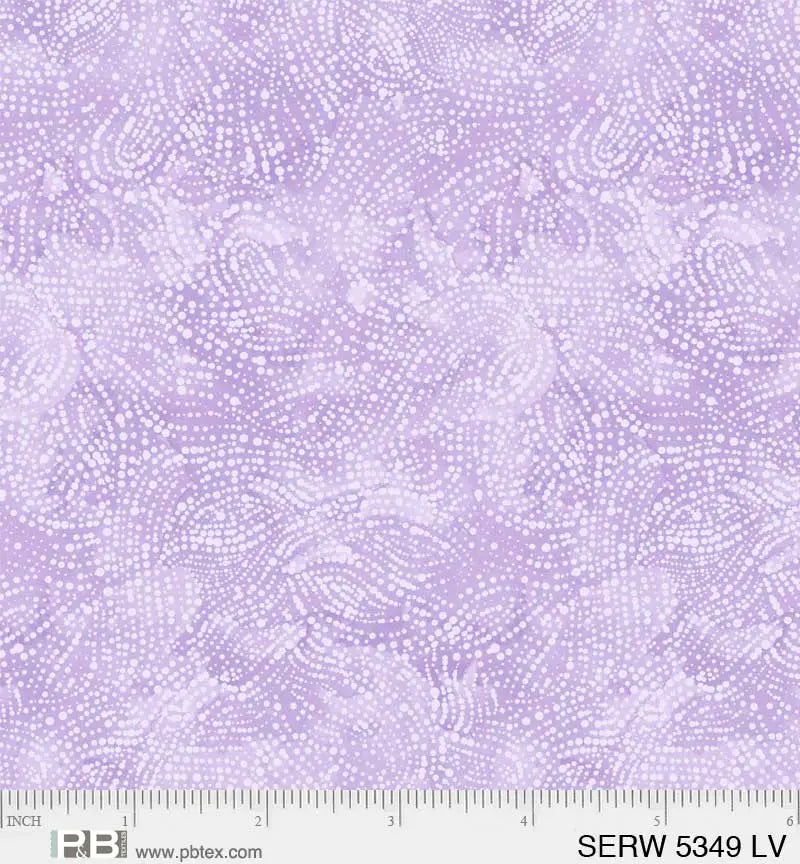 Purple Lilac Serenity Cotton Wideback Fabric per yard