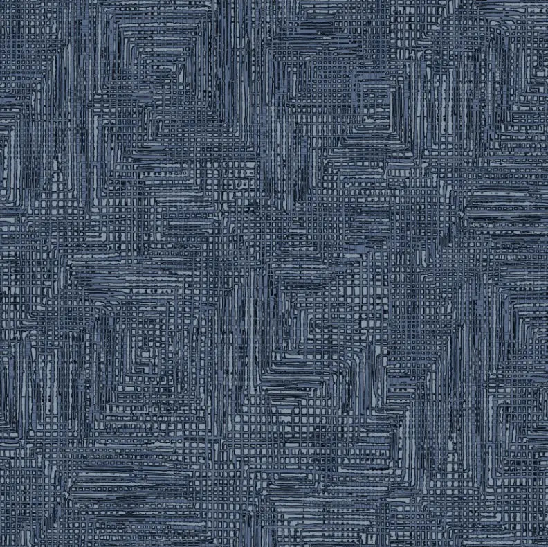 Blue Grass Roots Navy Cotton Wideback Fabric per yard - Linda's Electric Quilters