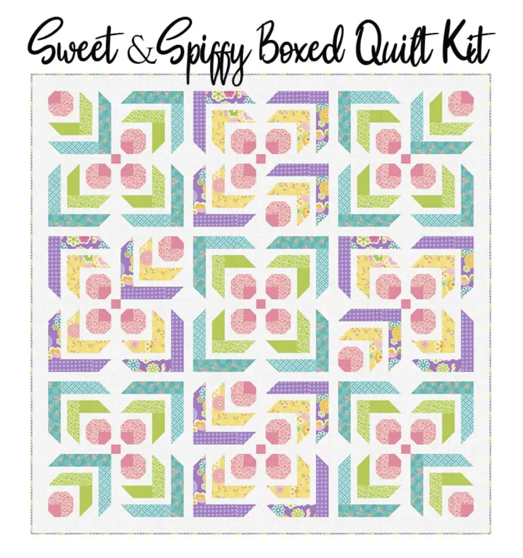 Sweet & Spiffy Boxed Quilt Kit with On The Bright Side from Moda Moda Fabrics & Supplies