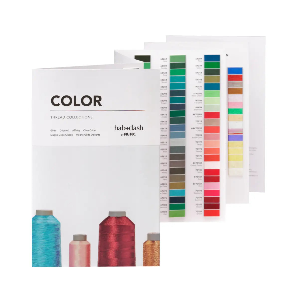 Hab+Dash Polyester Thread Color Card (Glide)