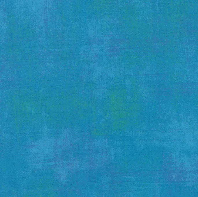 Blue Turquoise Grunge Cotton Wideback Fabric Per Yard - Linda's Electric Quilters