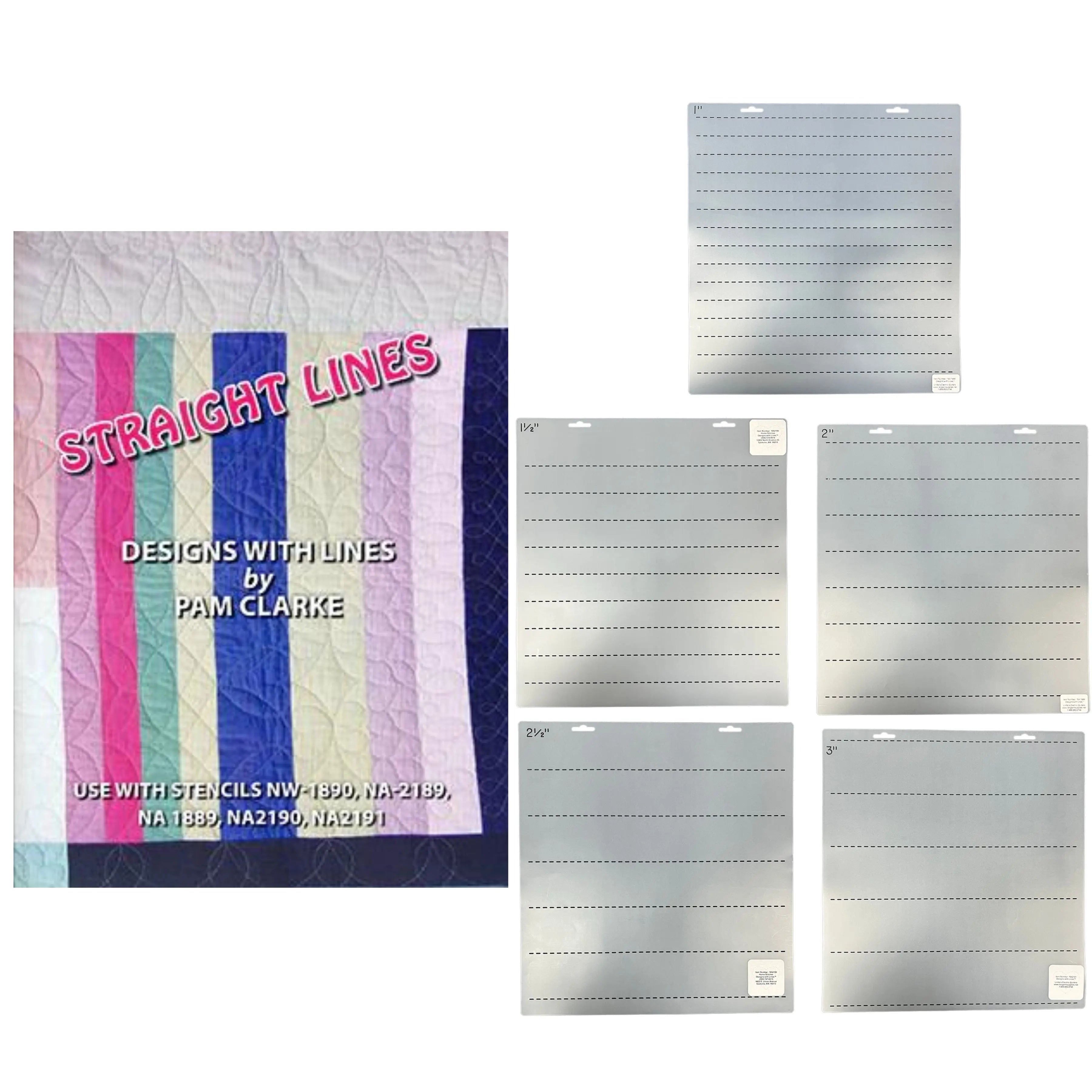 Straight Lines Book and Stencils Kit