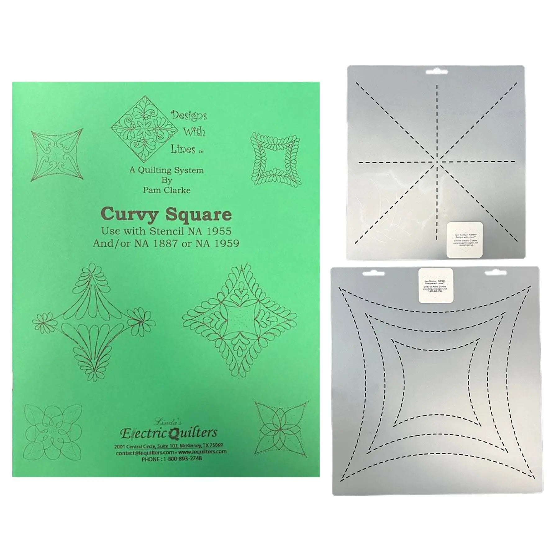 Curvy Square Book and Stencil Kit