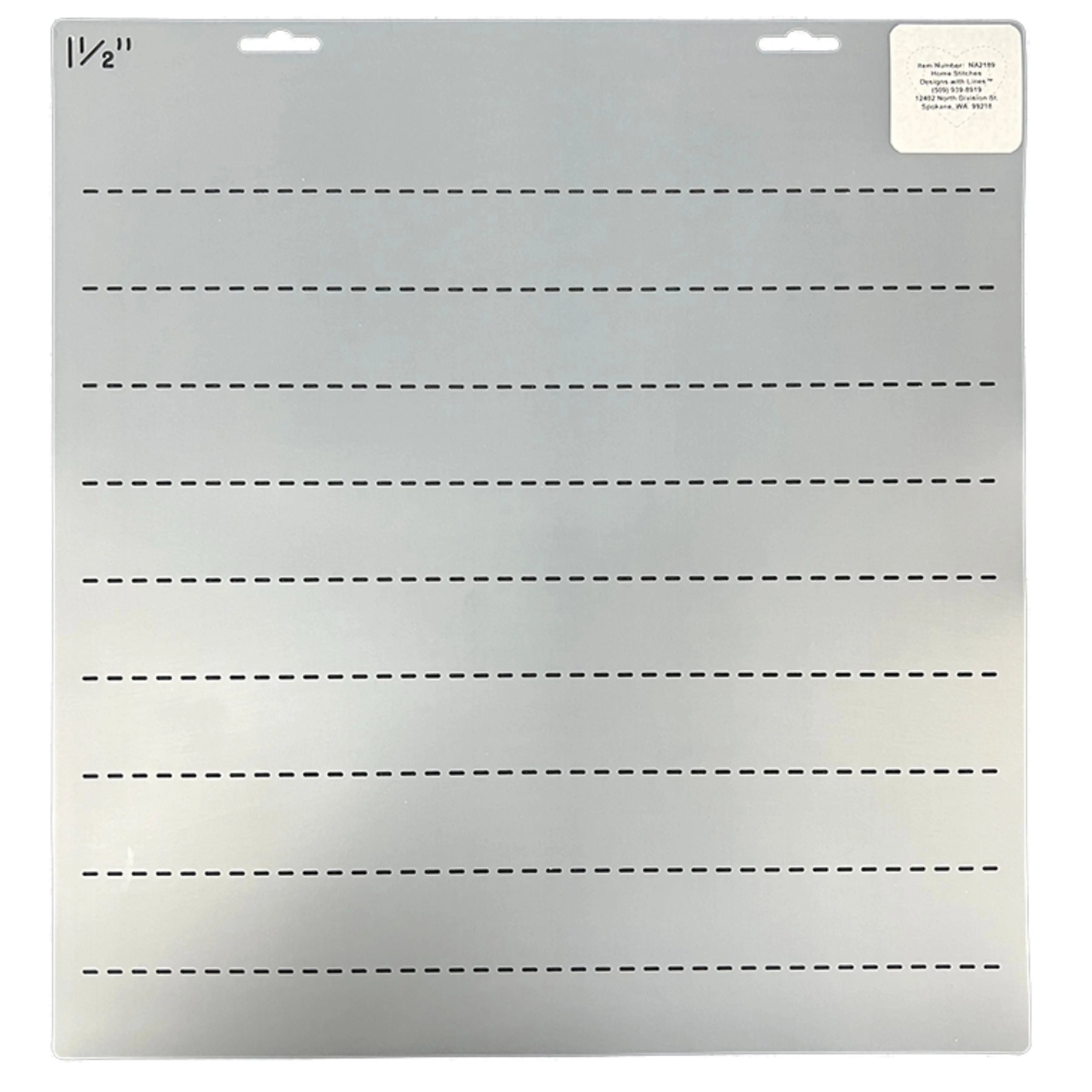 2379 1 1/2" Straight Lines 9" Stencil - Linda's Electric Quilters