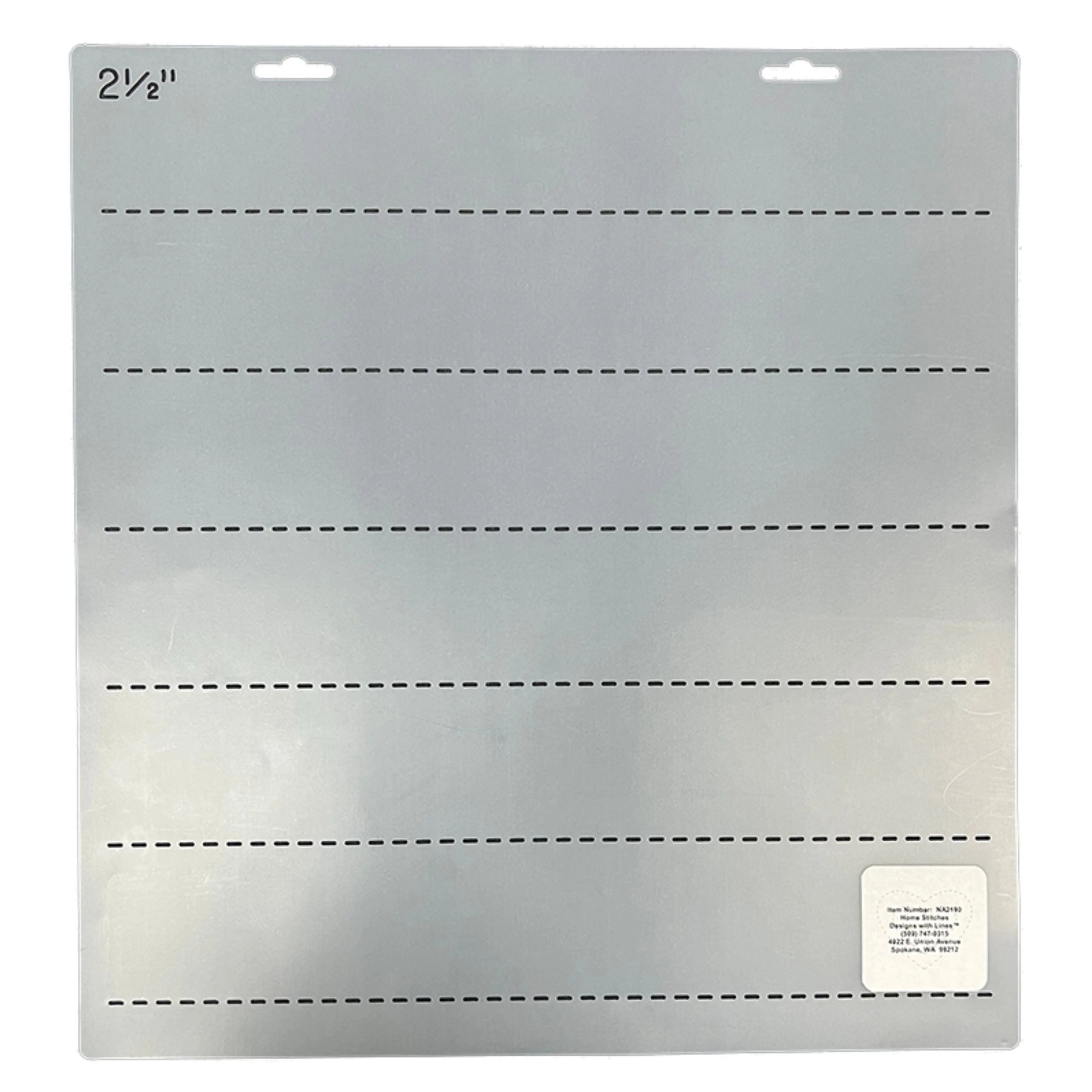 2190 2 1/2" Straight Lines 14" Stencil - Linda's Electric Quilters