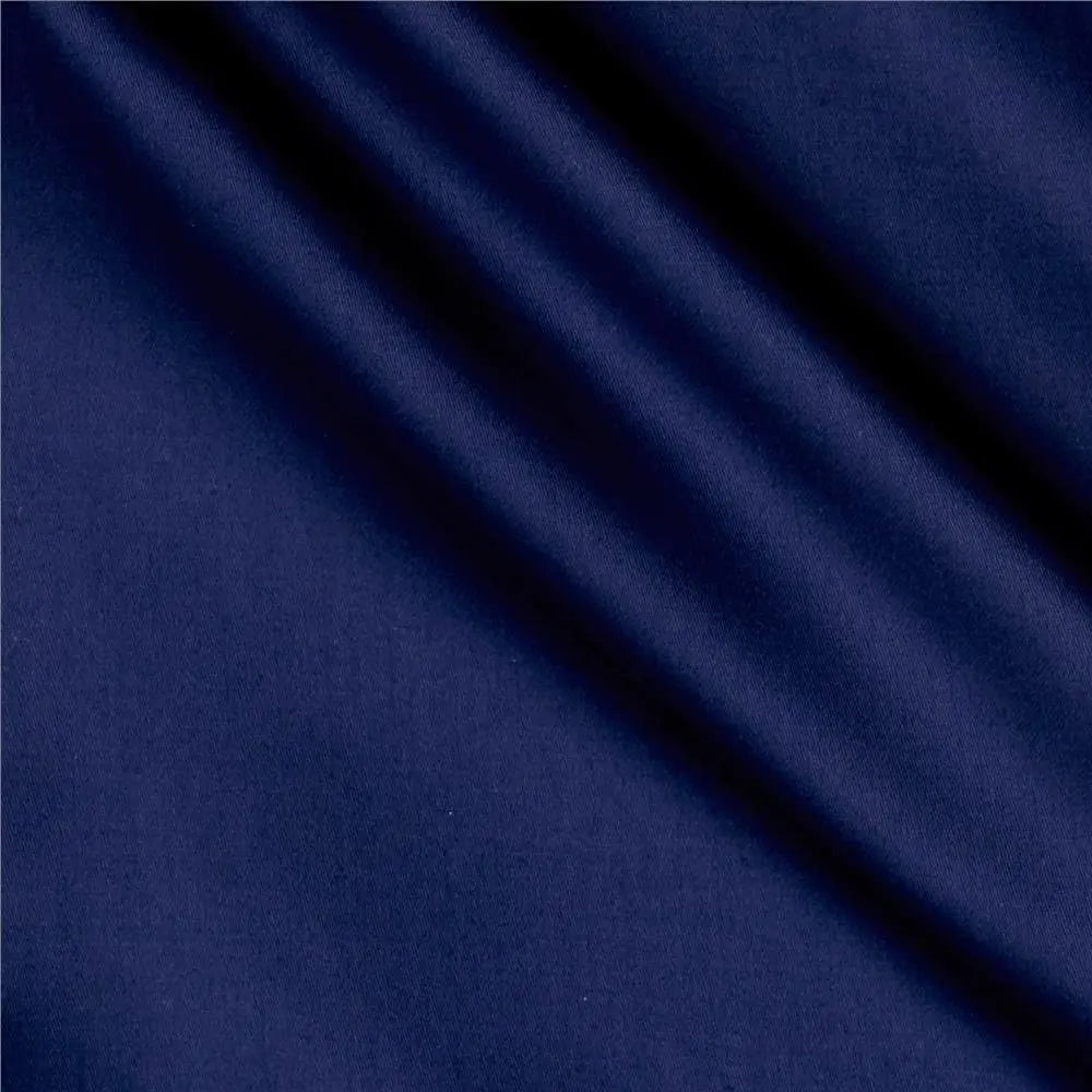 Blue Royal Navy Cotton Sateen Wideback Fabric per yard - Linda's Electric Quilters