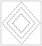 2411 Diamond Stencil - Linda's Electric Quilters