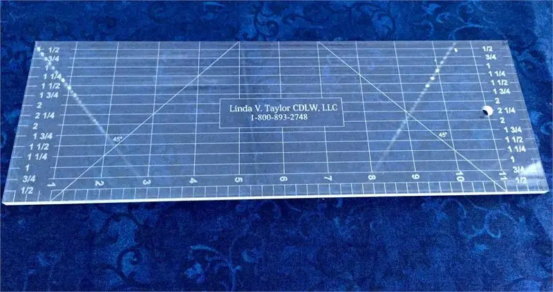 12" x 4" Ruler Template - Linda's Electric Quilters