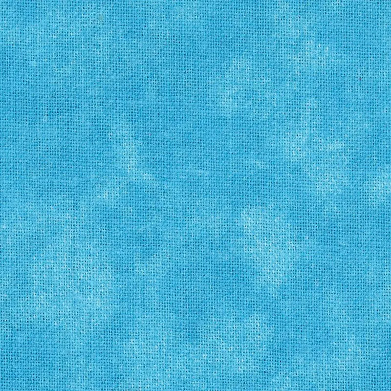 Blue Turquoise Textured Cotton Wideback Fabric Per Yard