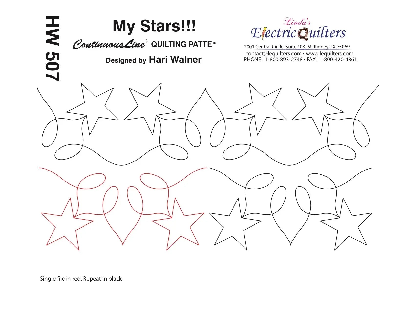 507 My Stars Pantograph by Hari Walner