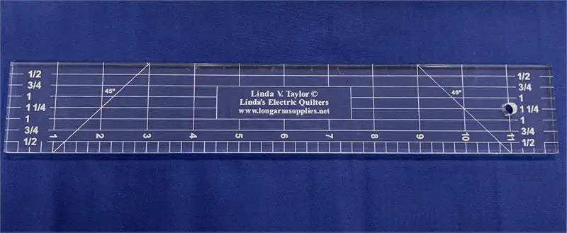12" x 2" Ruler Template - Linda's Electric Quilters