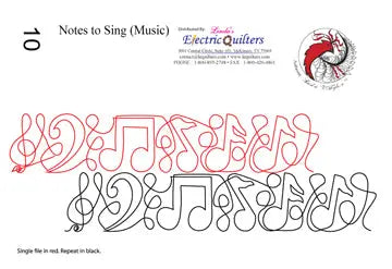 010 Notes To Sing Pantograph by Linda V. Taylor
