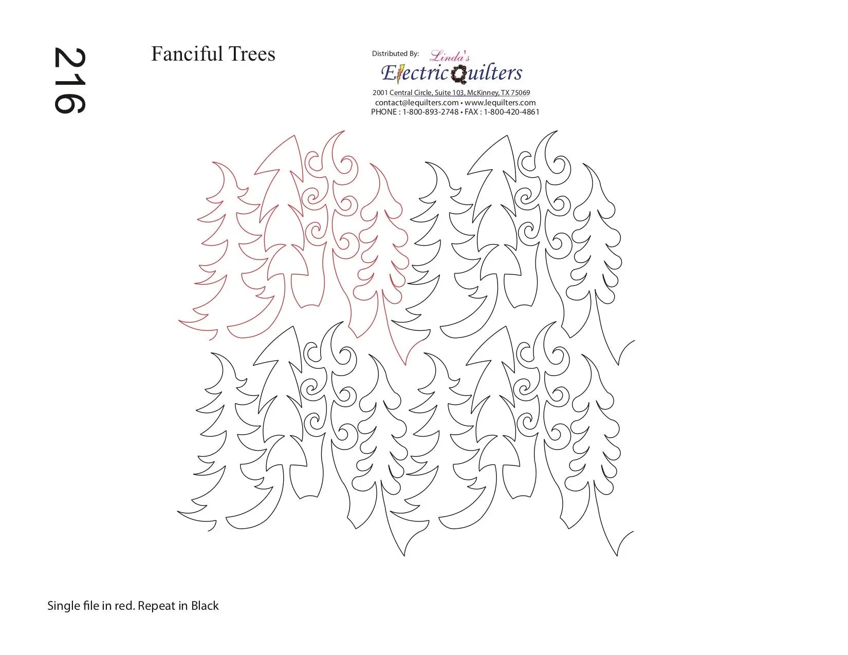 216 Fanciful Trees Pantograph by Linda V. Taylor