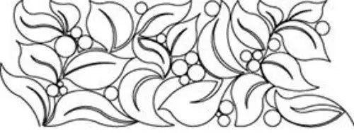 237 Leafy Border Pantograph by Linda V. Taylor - Linda's Electric Quilters