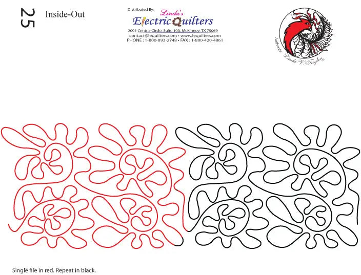 025 Inside Out Pantograph by Linda V. Taylor - Linda's Electric Quilters