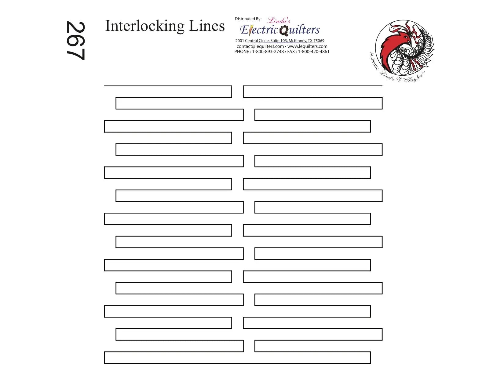 267 Interlocking Lines Pantograph by Linda V. Taylor