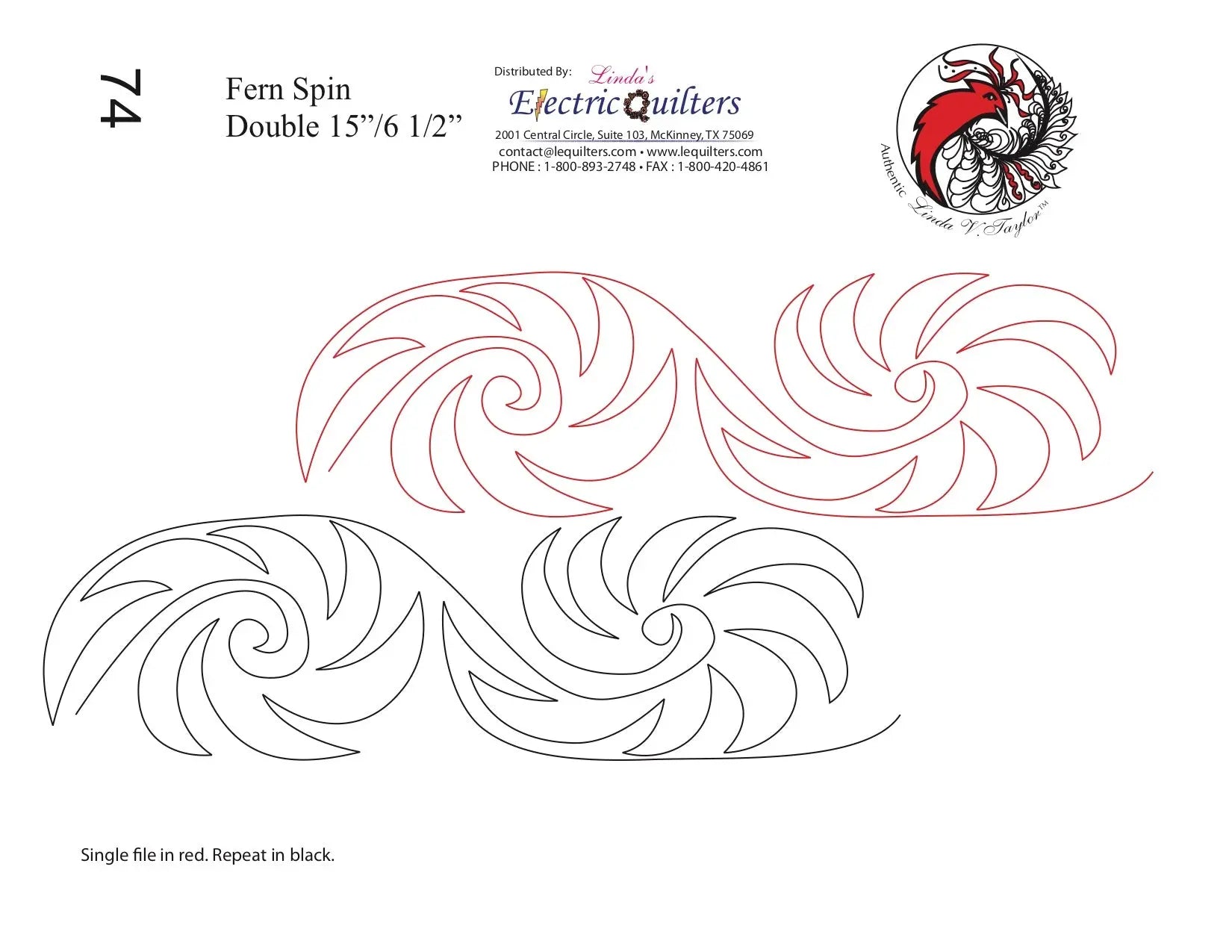074 Fern Spin Pantograph by Linda V. Taylor