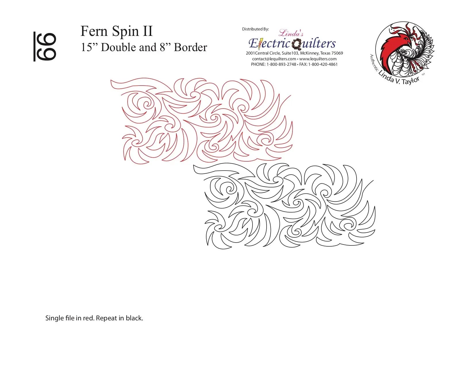099 Fern Spin Pantograph by Linda V. Taylor