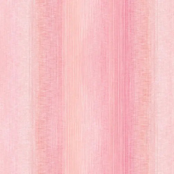 Pink Coral Ombre Pastel Cotton Wideback Fabric per yard