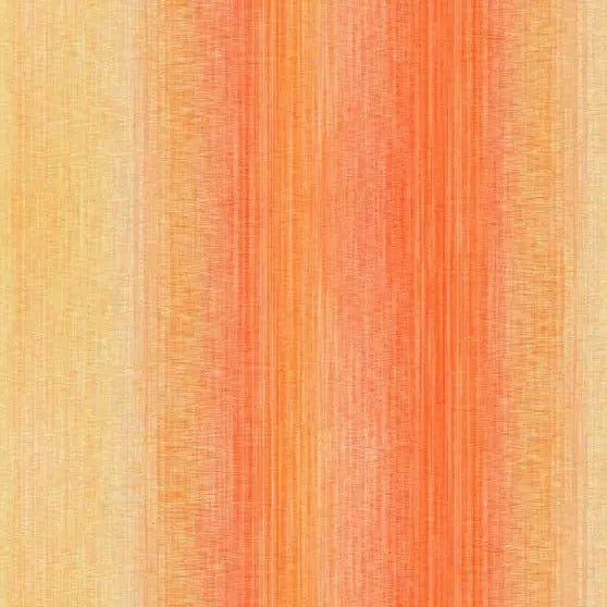 Orange Glow Ombre Cotton Wideback Fabric per yard