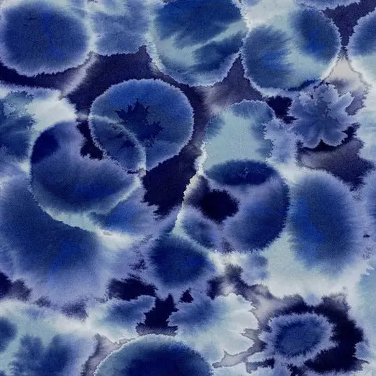Blue Dark Opalescence Cotton Wideback Fabric per yard - Linda's Electric Quilters