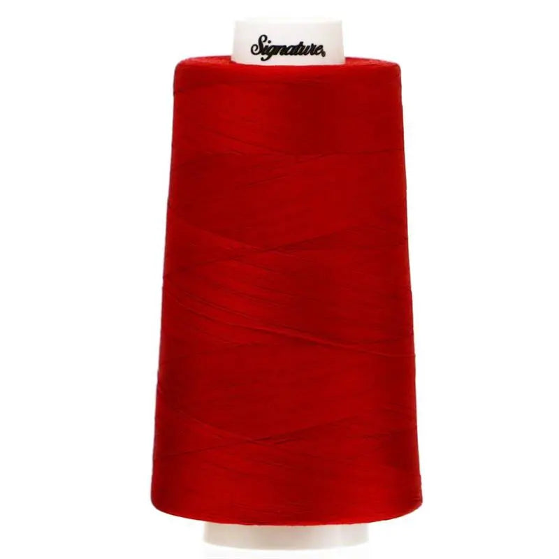 586 Holiday Red Signature Cotton Thread - Linda's Electric Quilters