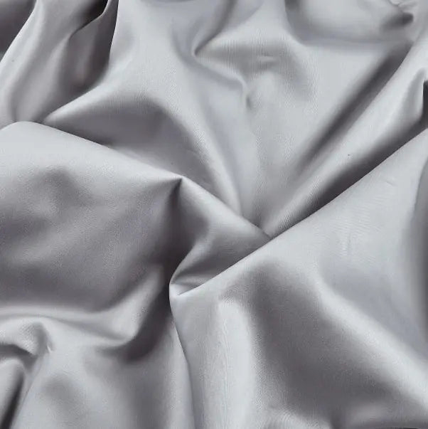 Grey Cotton Sateen Wideback Fabric Per Yard