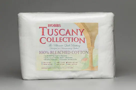 Hobbs Tuscany 100% Bleached Cotton Batting Package