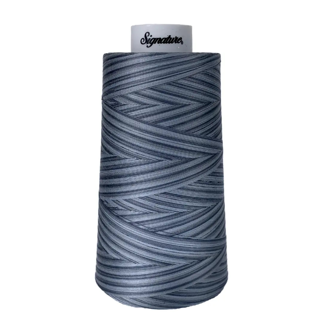 M90 Grey Shades Signature Cotton Variegated Thread - Linda's Electric Quilters