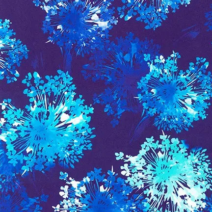 Blue Delft Bright Side Cotton Wideback Fabric Per Yard - Linda's Electric Quilters