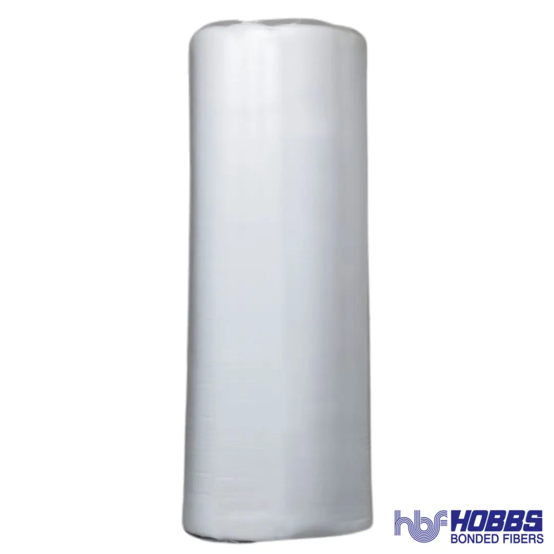 Hobbs 9 oz Poly Batting Roll. 96" wide by 30 yards.