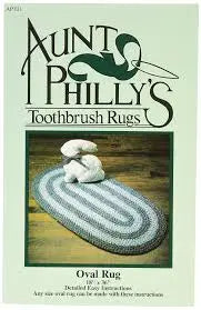 Aunt Philly's Toothbrush Oval Rug Pattern