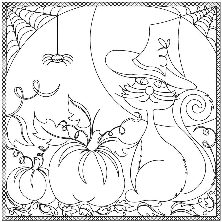 Halloween Placemat - Linda's Electric Quilters