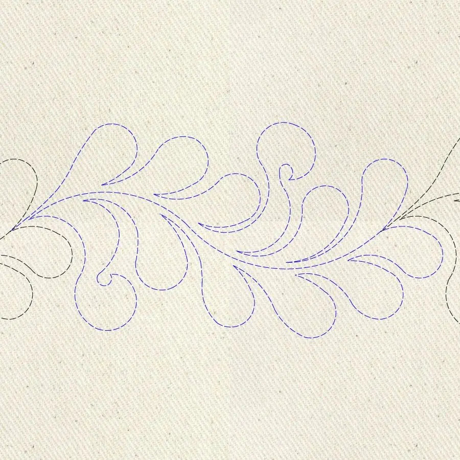 Curly Feather Border